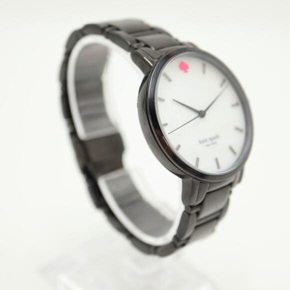 Kate Spade Ladies 34mm MOP Womens Watch Black Stainless Steel with New Battery main image 7